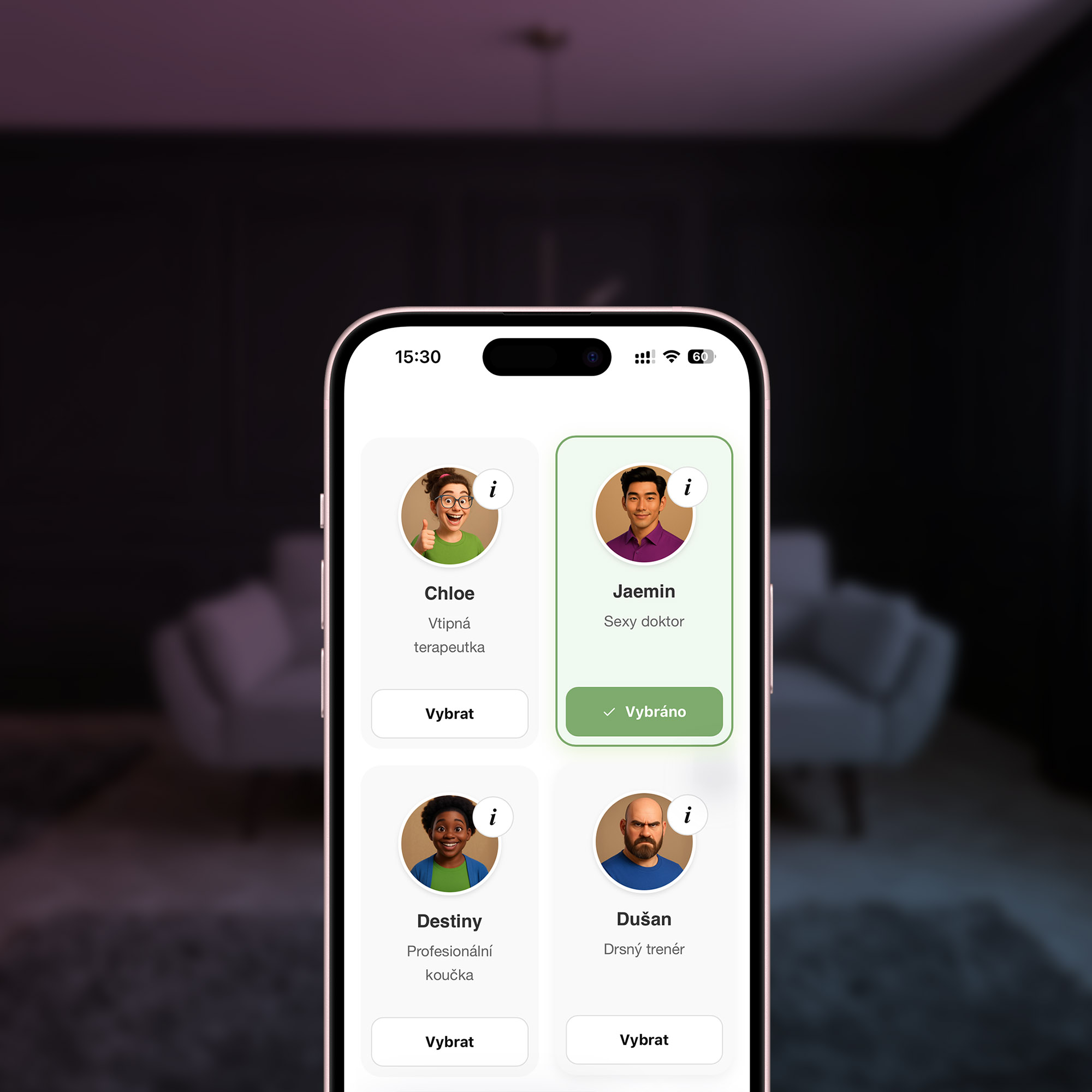 VYBER SI AI TERAPEUTA